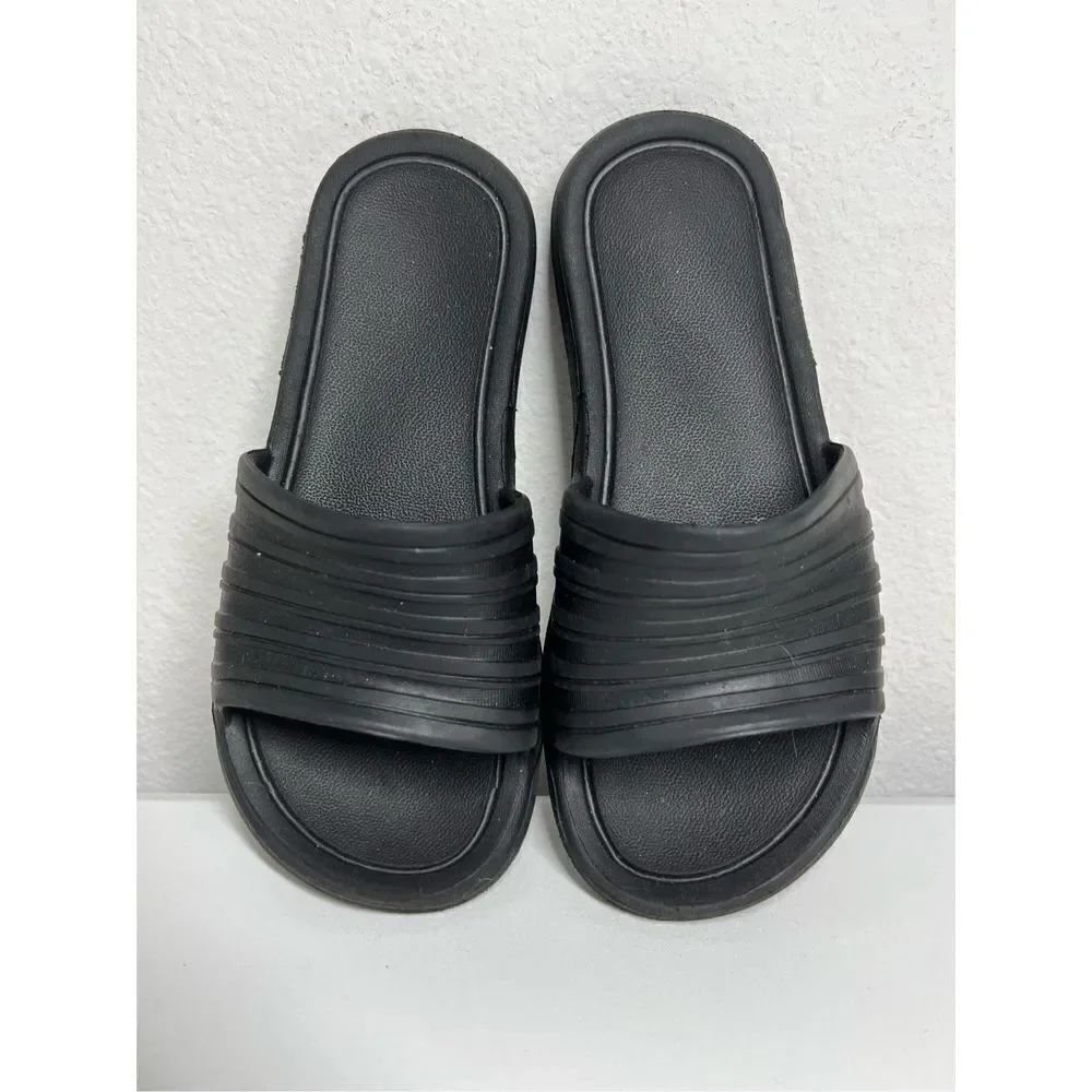 Non Branded Shoes | Black Slides Made In Usa Size 4-5